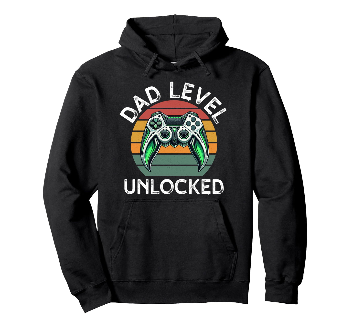 Dad Level Unlocked Controller Papa Gamer Hoodie - Minimalist Print Unisex - T-Shirt, Sweatshirt, Hoodie