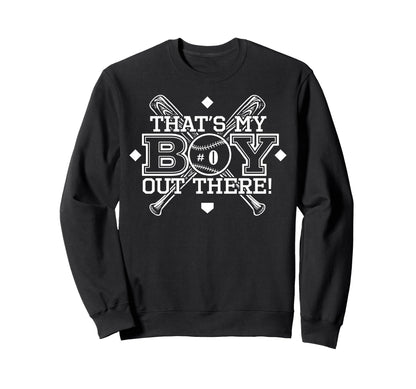 Baseball Mom Dad Thats My Proud Sweatshirt - Aesthetic Graphic Men Women - T-Shirt, Sweatshirt, Hoodie