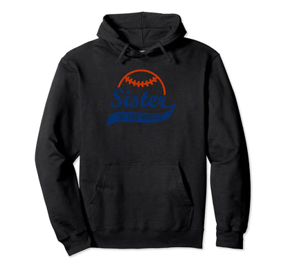Funny Baseball Sister Rookie Birthday Hoodie - Novelty Apparel Men Women - T-Shirt, Sweatshirt, Hoodie