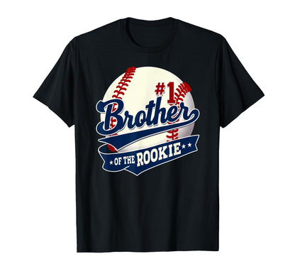 Brother Rookie 1St Birthday Baseball T-Shirt - Aesthetic Graphic Unisex - T-Shirt, Sweatshirt, Hoodie