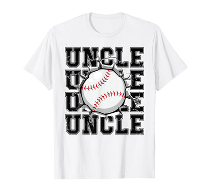 Baseball Uncle Cracked Wall Family T-Shirt - Unique Graphic Men Women - T-Shirt, Sweatshirt, Hoodie