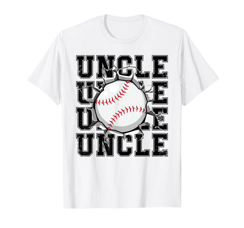 Baseball Uncle Cracked Wall Family T-Shirt - Unique Graphic Men Women - T-Shirt, Sweatshirt, Hoodie