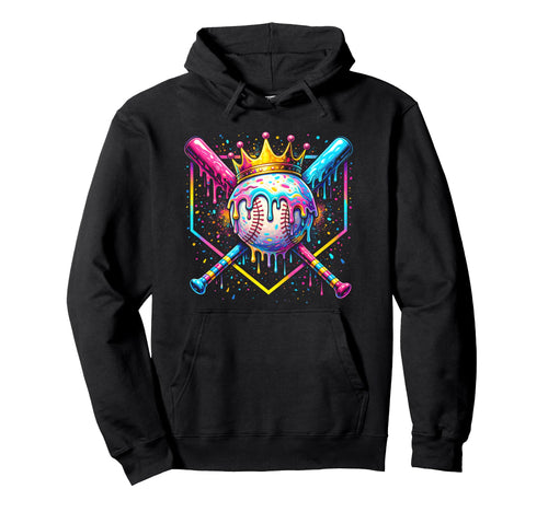 Baseball Drip Ice Cream Drip Baseball Drip Hoodie - Trendy Graphic Unisex - T-Shirt, Sweatshirt, Hoodie