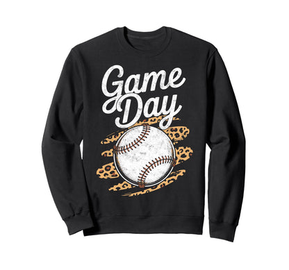 Baseball Game Day Mom Grandma Sweatshirt - Novelty Apparel for Adults - T-Shirt, Sweatshirt, Hoodie