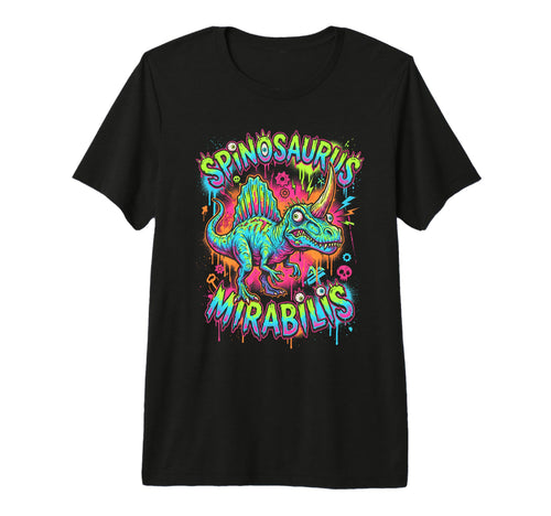 Spinosaurus Mirabilis Grunge T-Shirt - Fun Novelty Design for Adults - T-Shirt, Sweatshirt, Hoodie