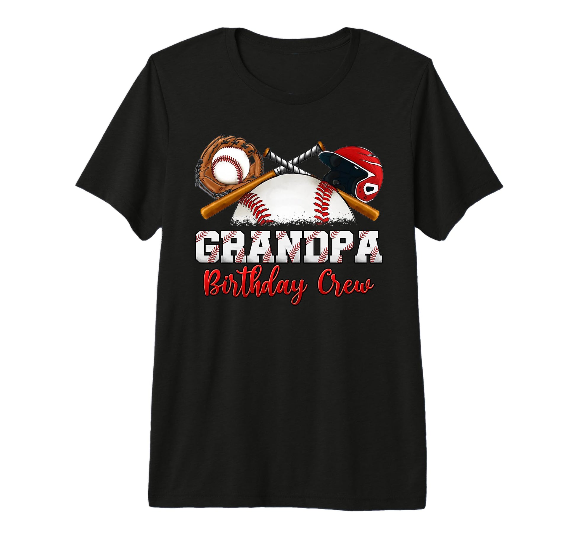 Mens Baseball Birthday Party Sports T-Shirt - Graphic Print for Adults - T-Shirt, Sweatshirt, Hoodie