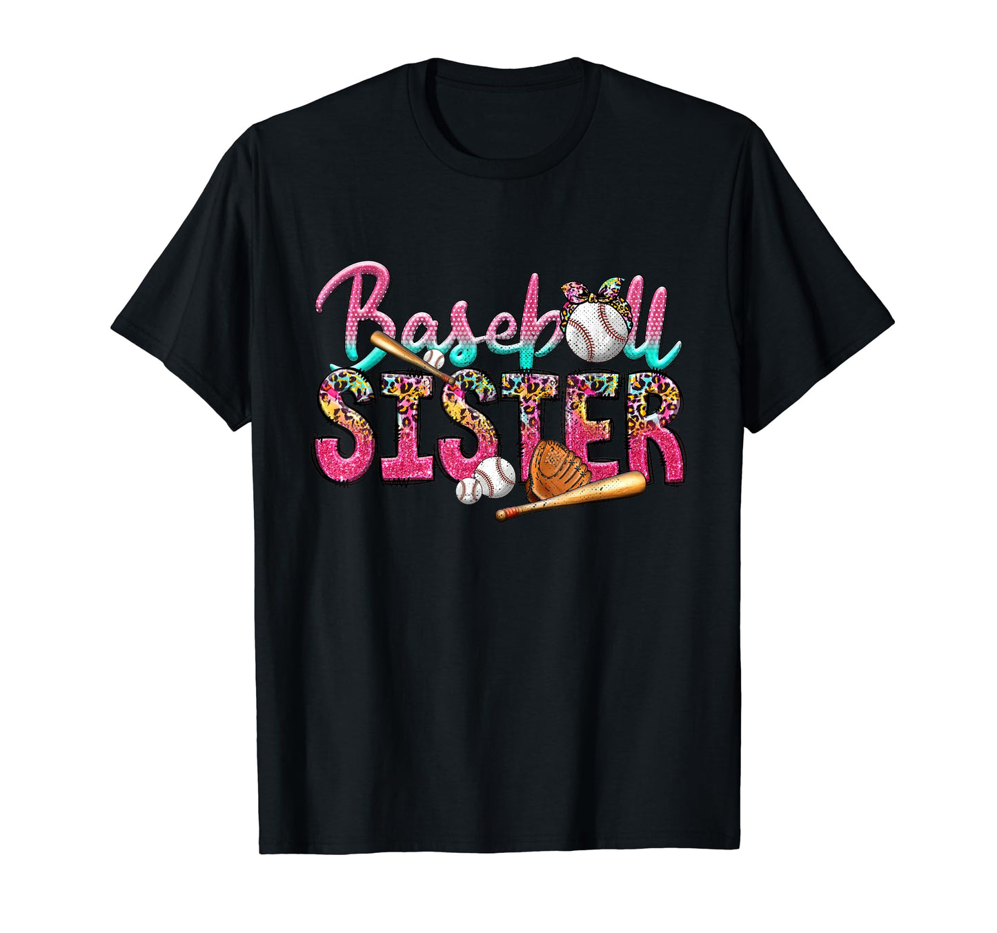 Baseball Sister Funny Sporty T-Shirt - Aesthetic Graphic for Adults - T-Shirt, Sweatshirt, Hoodie