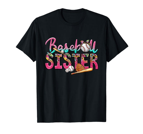 Baseball Sister Funny Sporty T-Shirt - Aesthetic Graphic for Adults - T-Shirt, Sweatshirt, Hoodie