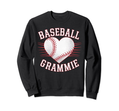 Baseball Grandma Grandmother Sweatshirt - Fun Novelty Design for Adults - T-Shirt, Sweatshirt, Hoodie