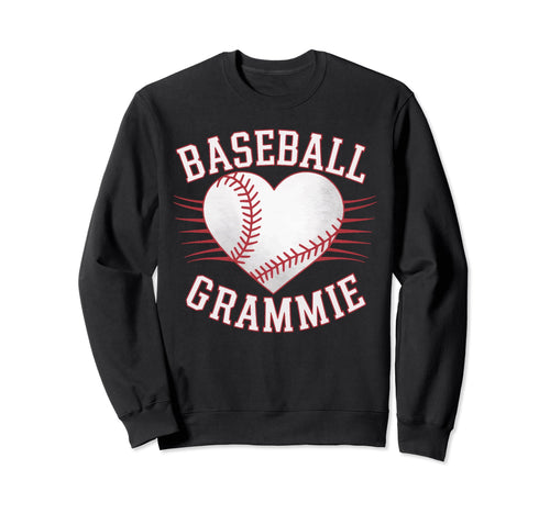 Baseball Grandma Grandmother Sweatshirt - Fun Novelty Design for Adults - T-Shirt, Sweatshirt, Hoodie