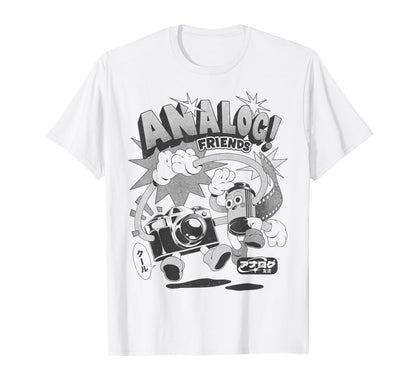 Threadless Analog Friends Camera Film Roll T-Shirt - Unique Graphic Unisex - T-Shirt, Sweatshirt, Hoodie
