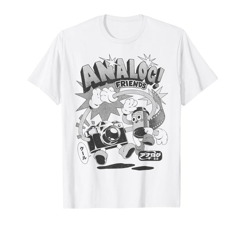 Threadless Analog Friends Camera Film Roll T-Shirt - Unique Graphic Unisex - T-Shirt, Sweatshirt, Hoodie