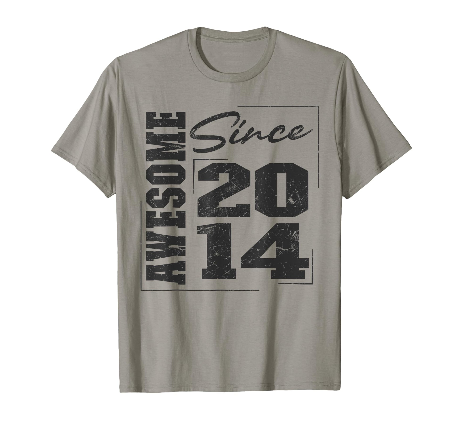 Born 2014 Varsity Awesome Since 2014 T-Shirt - Novelty Apparel for Adults - T-Shirt, Sweatshirt, Hoodie