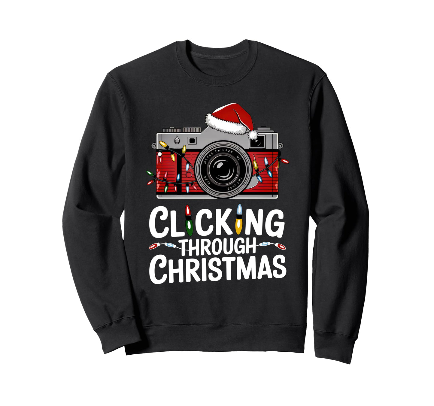 Clicking Through Camera Sweatshirt - Casual Everyday Wear for Adults - T-Shirt, Sweatshirt, Hoodie