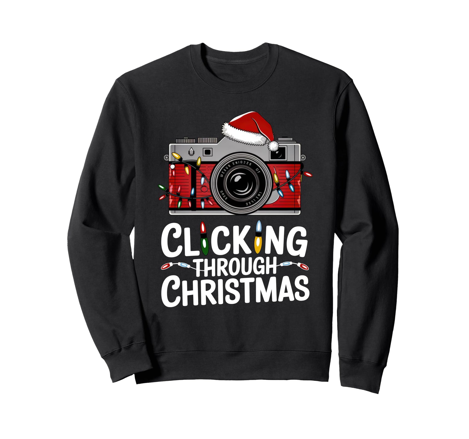 Clicking Through Camera Sweatshirt - Casual Everyday Wear for Adults - T-Shirt, Sweatshirt, Hoodie