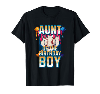 Aunt Birthday Baseball Ice Cream T-Shirt - Custom Art Print for Adults - T-Shirt, Sweatshirt, Hoodie