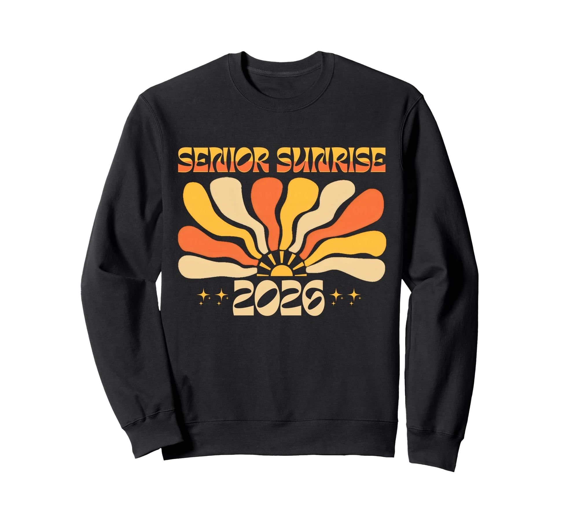 Senior Sunrise 2026 Boho Colorful High Sweatshirt - Graphic Print Unisex - T-Shirt, Sweatshirt, Hoodie