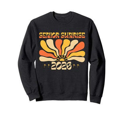 Senior Sunrise 2026 Boho Colorful High Sweatshirt - Graphic Print Unisex - T-Shirt, Sweatshirt, Hoodie