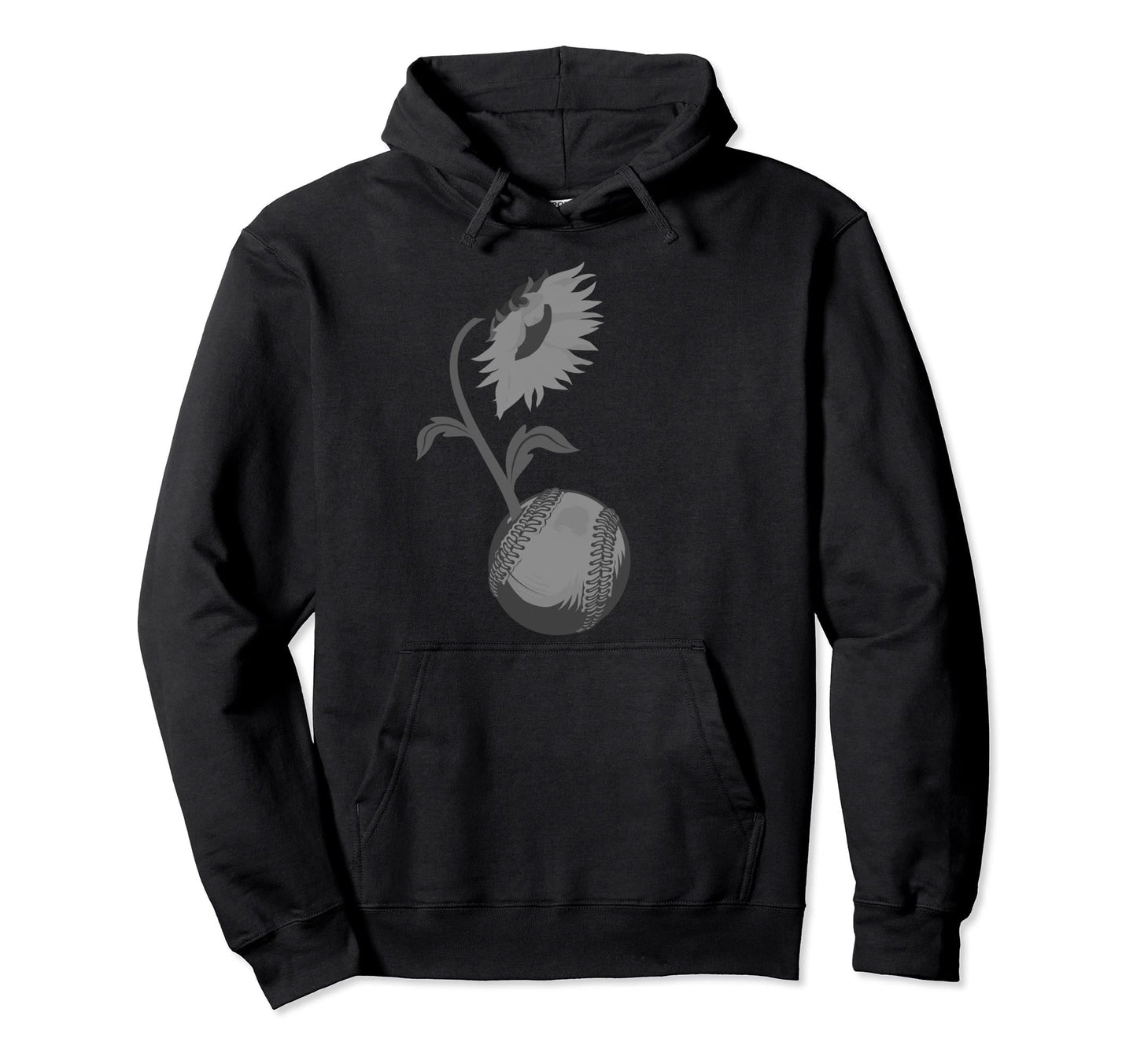 Softball Sunflower Gift Sports Flower Hoodie - Fun Novelty Design Unisex - T-Shirt, Sweatshirt, Hoodie