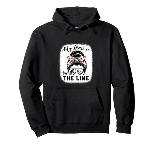 My Heart Is Line Mothers Day Hoodie - Aesthetic Graphic for Adults - T-Shirt, Sweatshirt, Hoodie