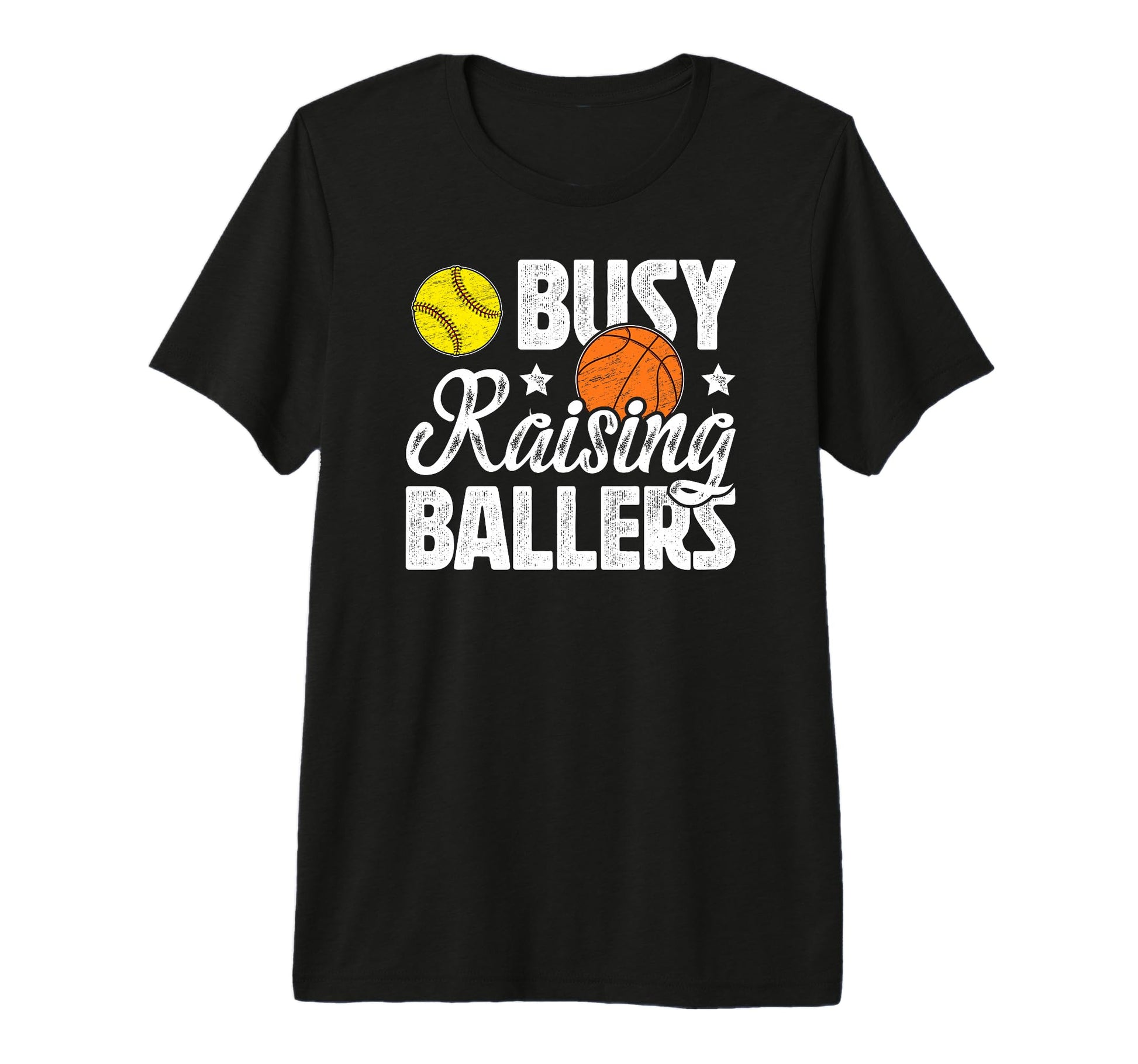 Mens Busy Raising Ballers Basketball T-Shirt - Trendy Graphic Men Women - T-Shirt, Sweatshirt, Hoodie
