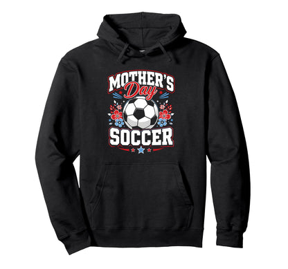 Mothers Day Soccer Soccer Fans Mom Hoodie - Minimalist Print for Adults - T-Shirt, Sweatshirt, Hoodie