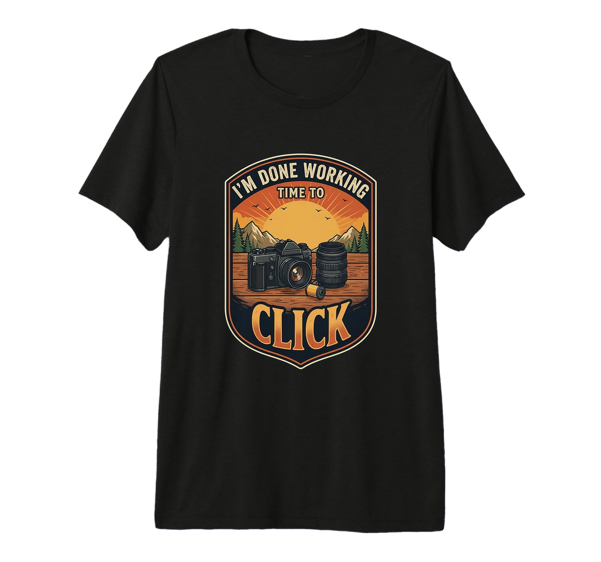 Im Done Working Time To Click T-Shirt - Fun Novelty Design for Adults - T-Shirt, Sweatshirt, Hoodie