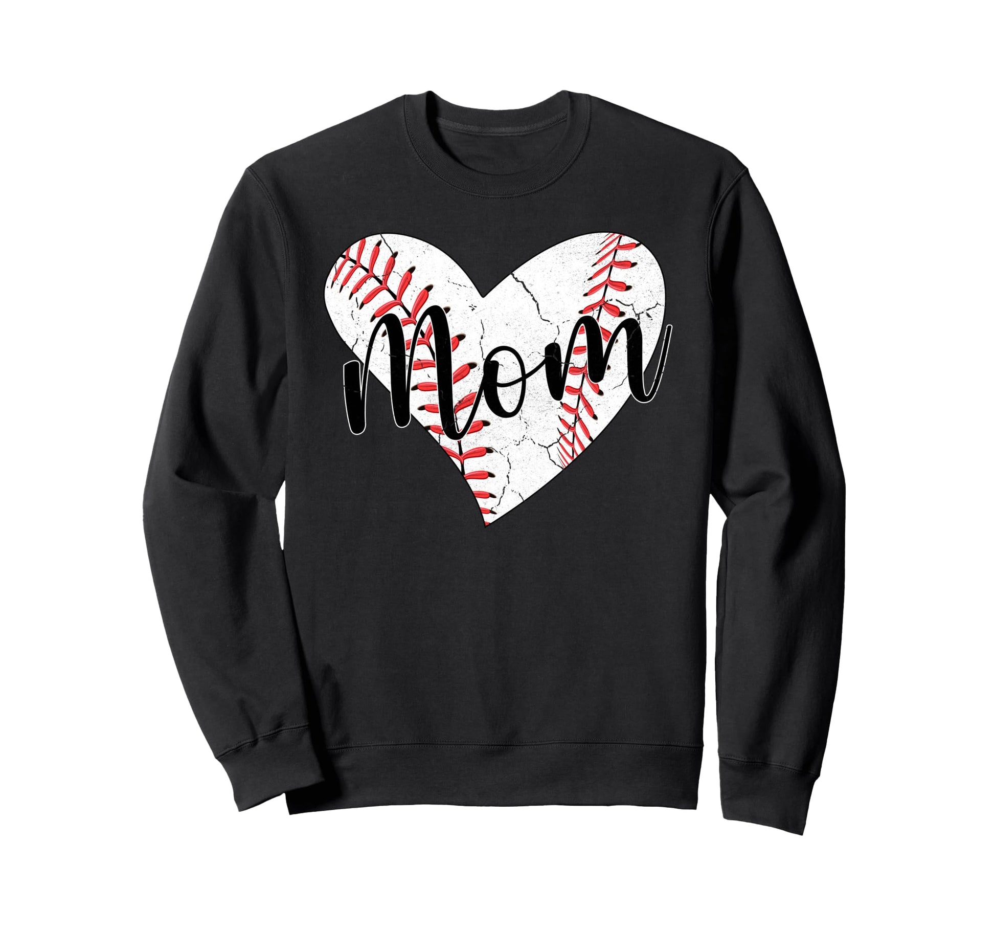 Baseball Mom Grandma Mothers Sweatshirt - Fun Novelty Design for Adults - T-Shirt, Sweatshirt, Hoodie