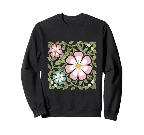 Groovy Boho Flower Floral Sweatshirt - Streetwear Style Men Women - T-Shirt, Sweatshirt, Hoodie