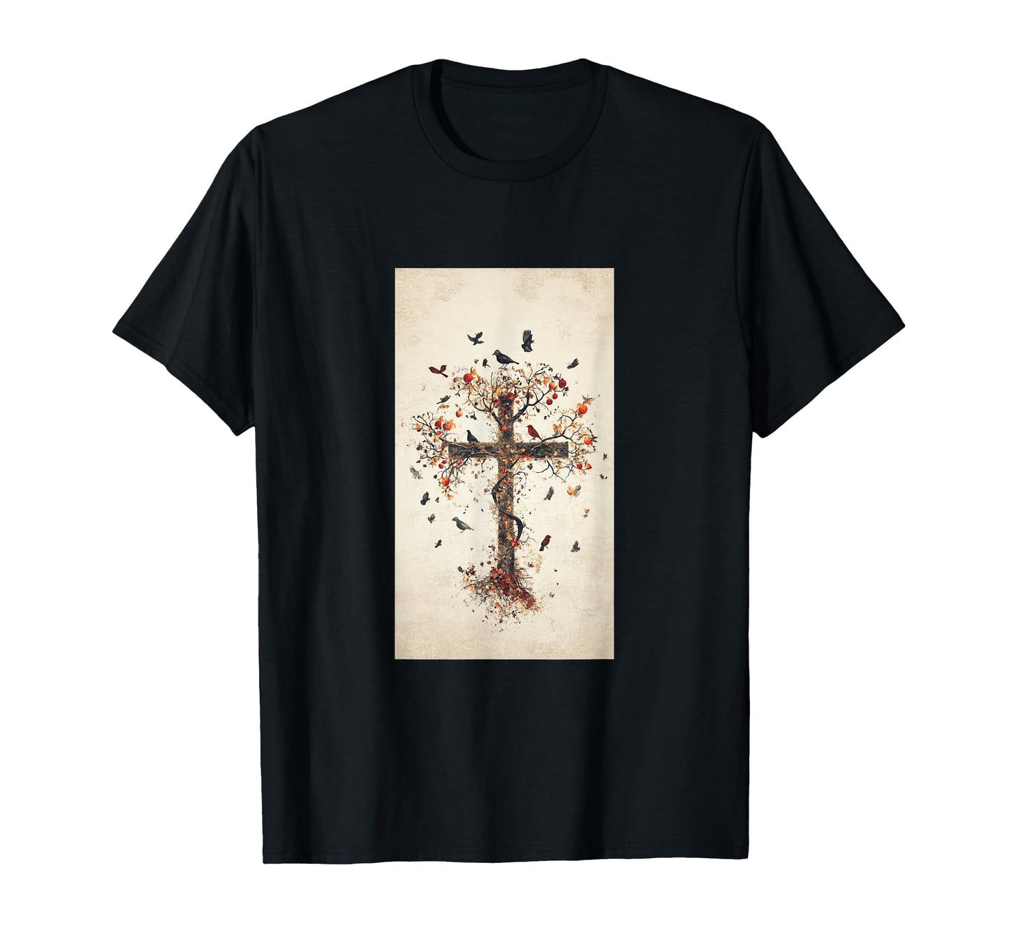 Gothic Cross Grunge Aesthetic T-Shirt - Casual Everyday Wear for Adults - T-Shirt, Sweatshirt, Hoodie