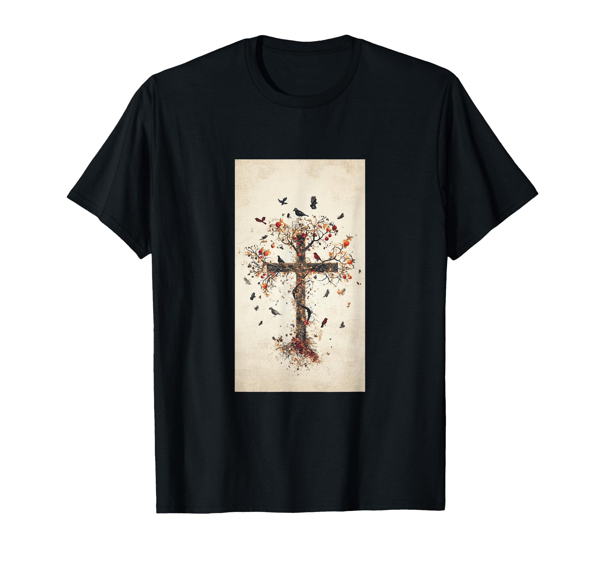 Gothic Cross Grunge Aesthetic T-Shirt - Casual Everyday Wear for Adults - T-Shirt, Sweatshirt, Hoodie