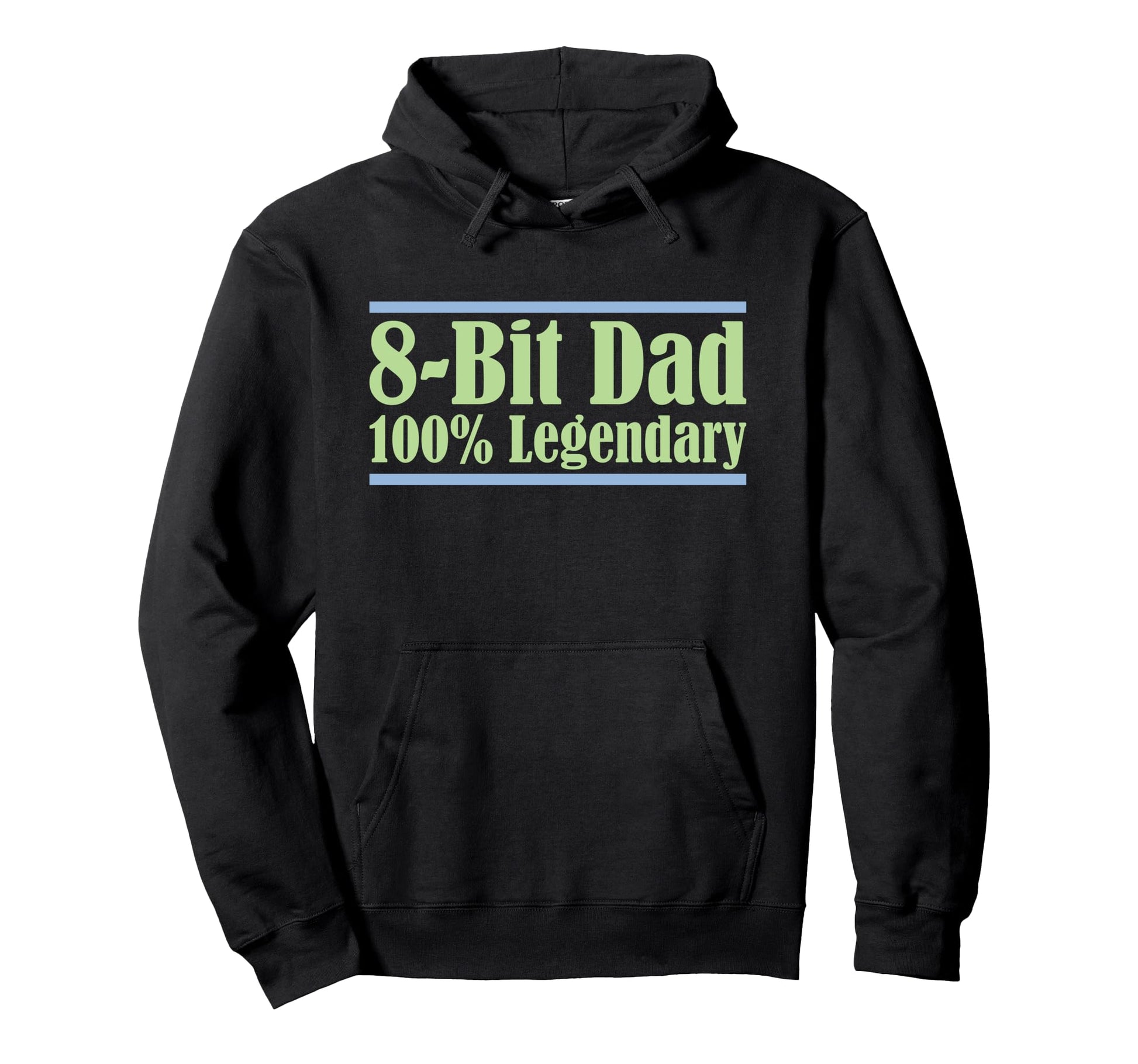 8 Bit Dad 100 Legendary Gaming Video Hoodie - Fun Novelty Design Unisex - T-Shirt, Sweatshirt, Hoodie
