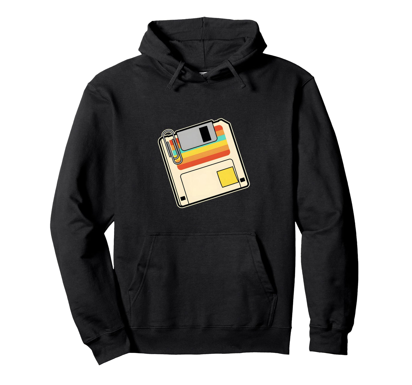 Floppy Disk Rainbow Computer 80S 90S Hoodie - Trendy Graphic for Adults - T-Shirt, Sweatshirt, Hoodie