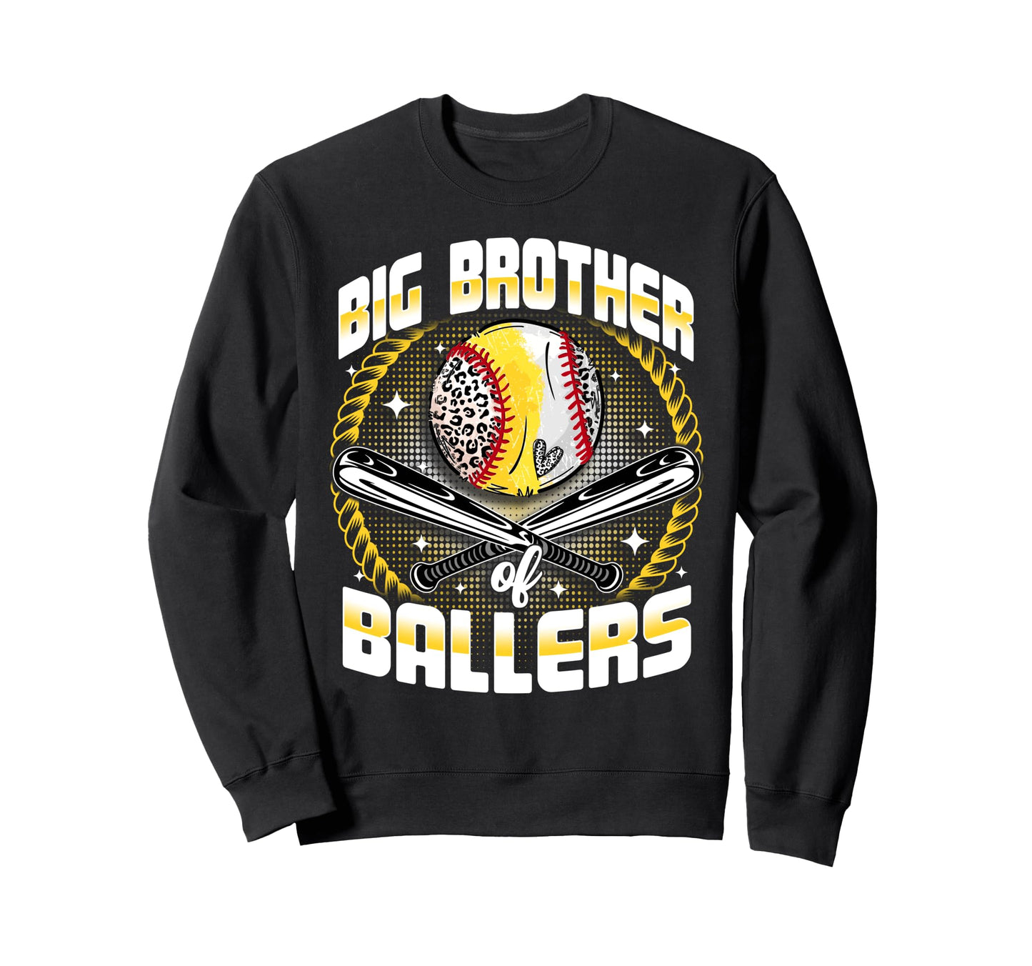 Baseball Softball Big Brother Sweatshirt - Aesthetic Graphic Men Women - T-Shirt, Sweatshirt, Hoodie