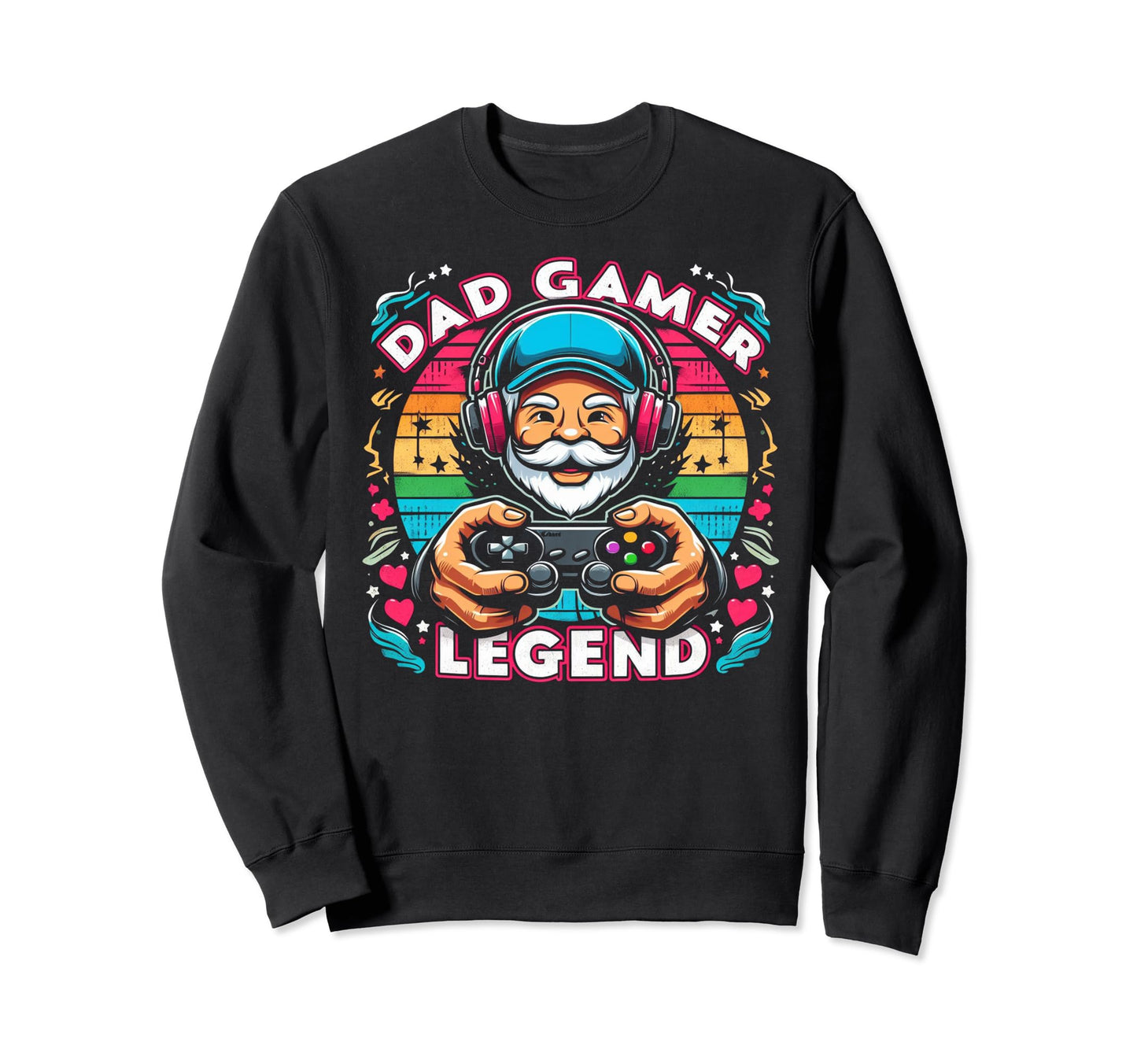 Gamer Dad Game Controller Gaming Sweatshirt - Streetwear Style Unisex - T-Shirt, Sweatshirt, Hoodie