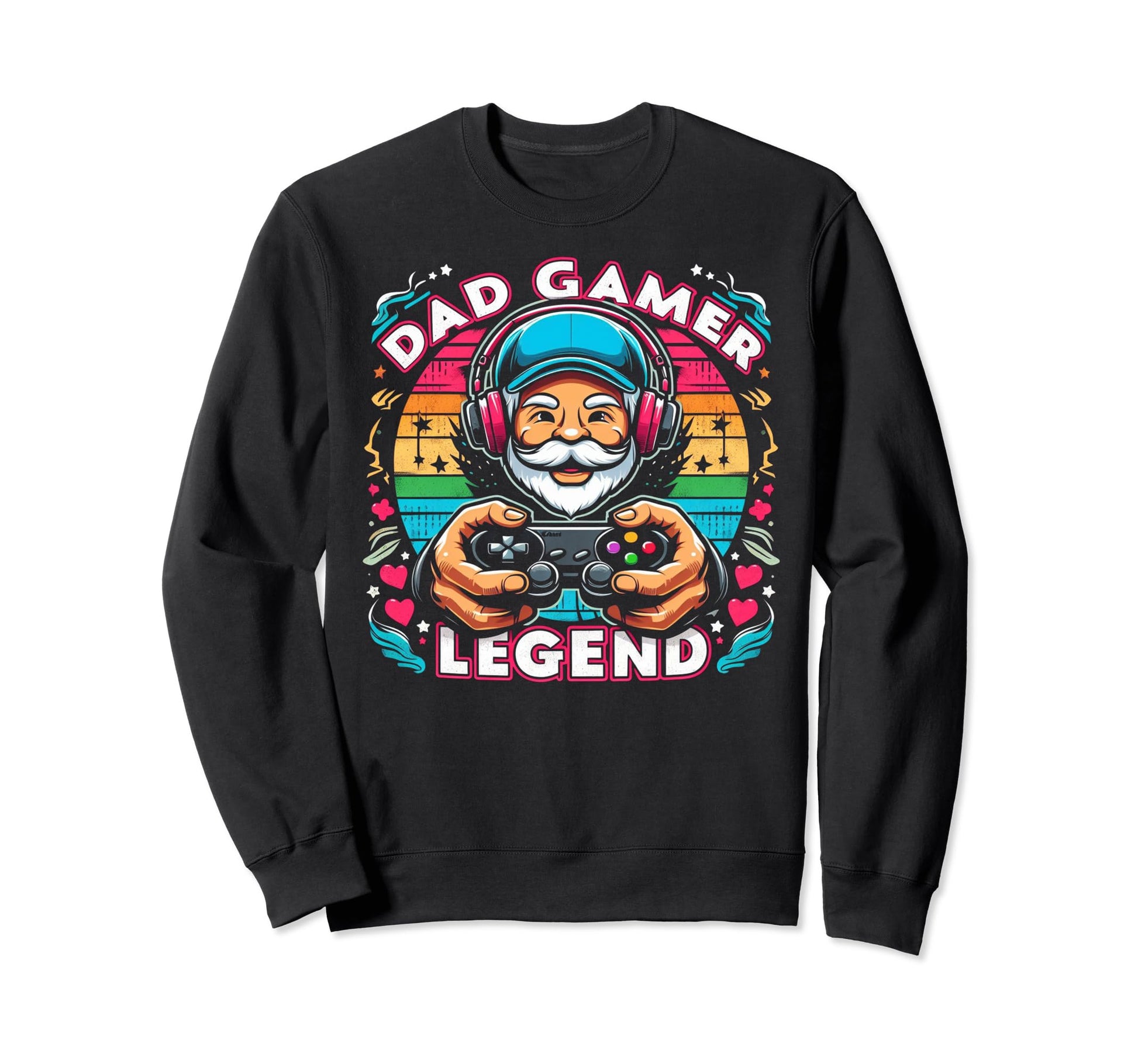 Gamer Dad Game Controller Gaming Sweatshirt - Streetwear Style Unisex - T-Shirt, Sweatshirt, Hoodie