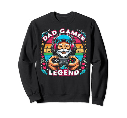 Gamer Dad Game Controller Gaming Sweatshirt - Streetwear Style Unisex - T-Shirt, Sweatshirt, Hoodie