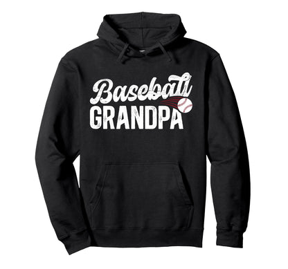 Proud Baseball Grandpa Baseball Hoodie - Aesthetic Graphic Men Women - T-Shirt, Sweatshirt, Hoodie