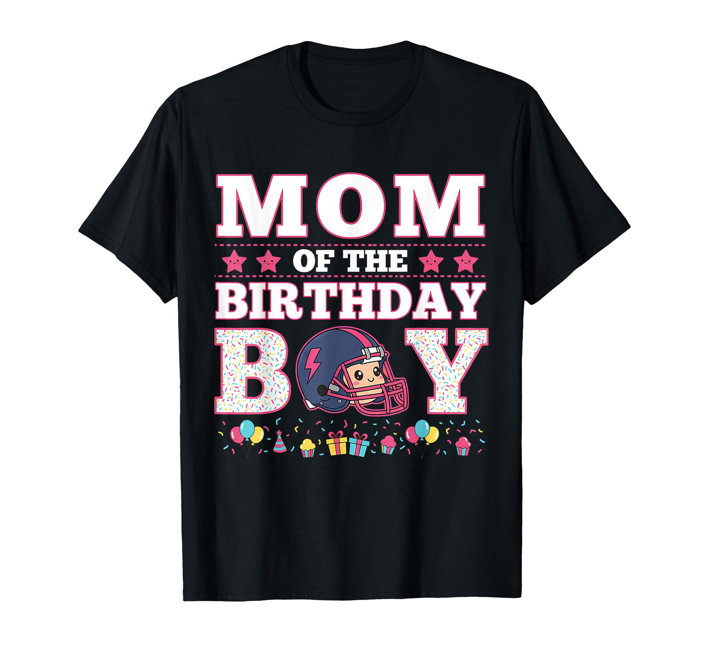 Mom Birthday American Football Family T-Shirt - Custom Art Print Unisex - T-Shirt, Sweatshirt, Hoodie