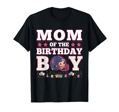 Mom Birthday American Football Family T-Shirt - Custom Art Print Unisex - T-Shirt, Sweatshirt, Hoodie