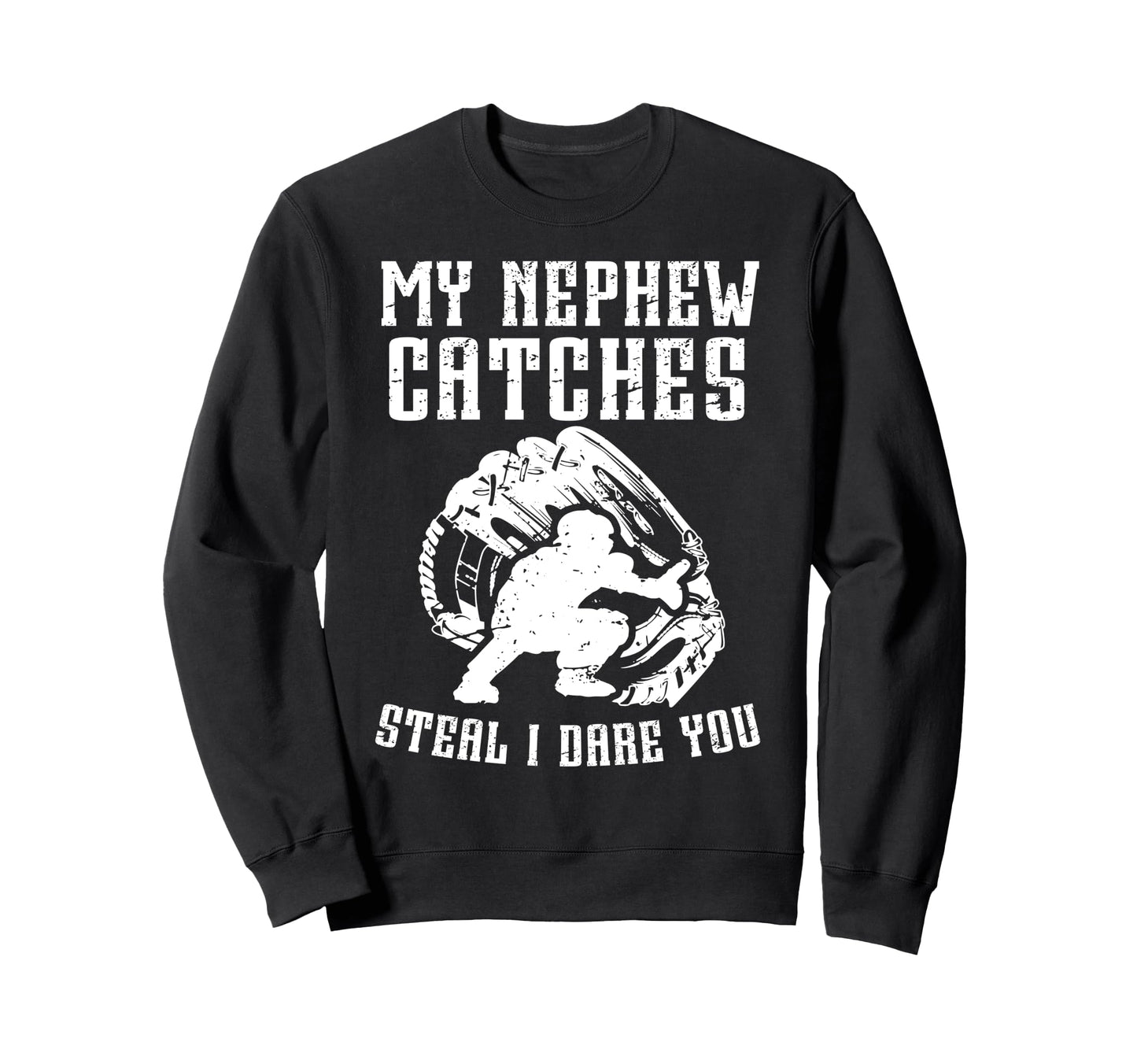 Funny Baseball Catcher Uncle Baseball Sweatshirt - Custom Art Print Unisex - T-Shirt, Sweatshirt, Hoodie