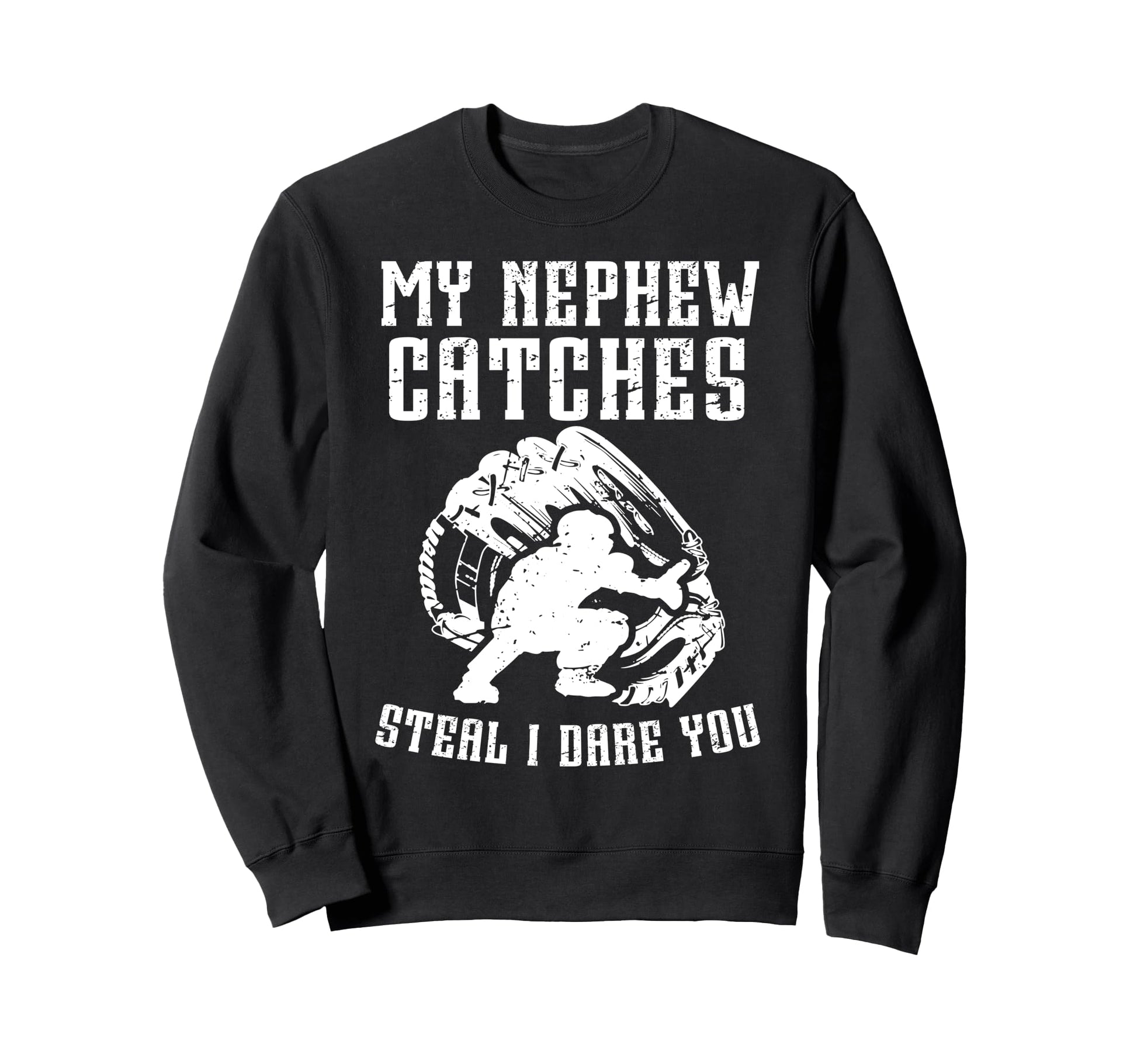 Funny Baseball Catcher Uncle Baseball Sweatshirt - Custom Art Print Unisex - T-Shirt, Sweatshirt, Hoodie
