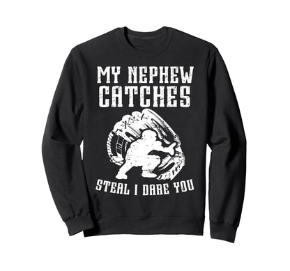 Funny Baseball Catcher Uncle Baseball Sweatshirt - Custom Art Print Unisex - T-Shirt, Sweatshirt, Hoodie