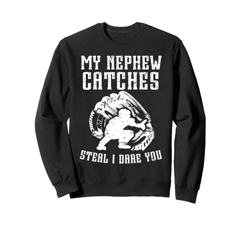 Funny Baseball Catcher Uncle Baseball Sweatshirt - Custom Art Print Unisex - T-Shirt, Sweatshirt, Hoodie