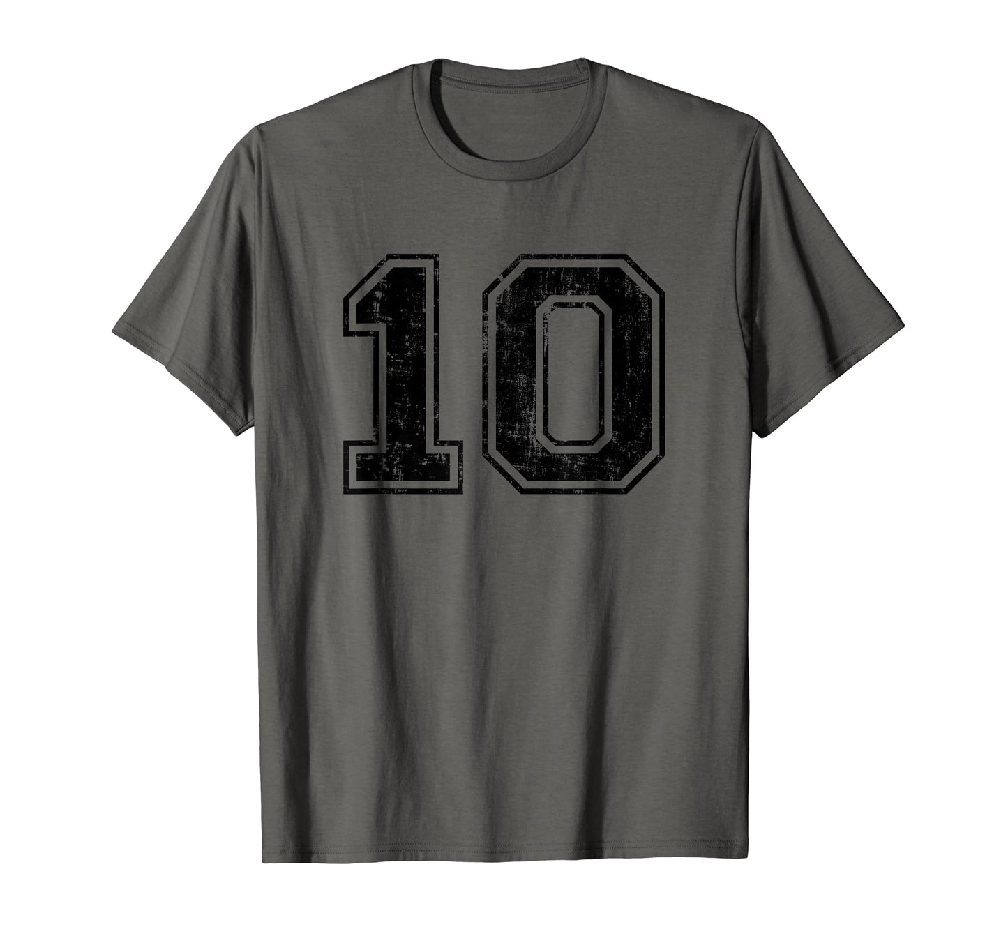 Number 10 Ten Varsity Distressed T-Shirt - Streetwear Style Men Women - T-Shirt, Sweatshirt, Hoodie