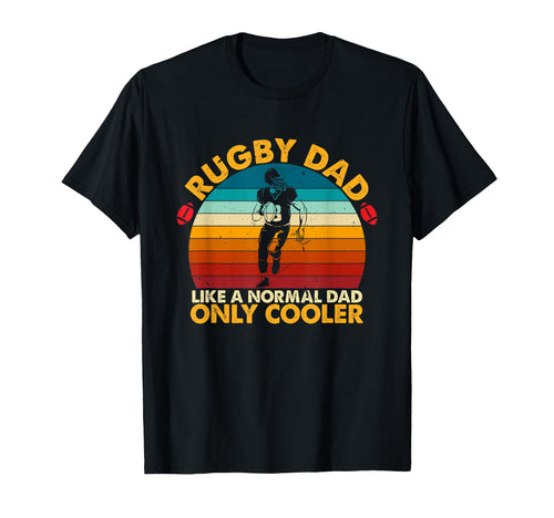 Happy Fathers Day Rugby Dad Like Normal T-Shirt - Trendy Graphic Men Women - T-Shirt, Sweatshirt, Hoodie