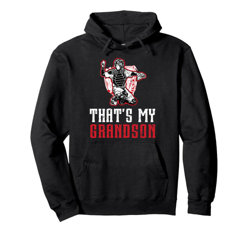 Proud Baseball Catcher Grandpa Baseball Hoodie - Graphic Print for Adults - T-Shirt, Sweatshirt, Hoodie