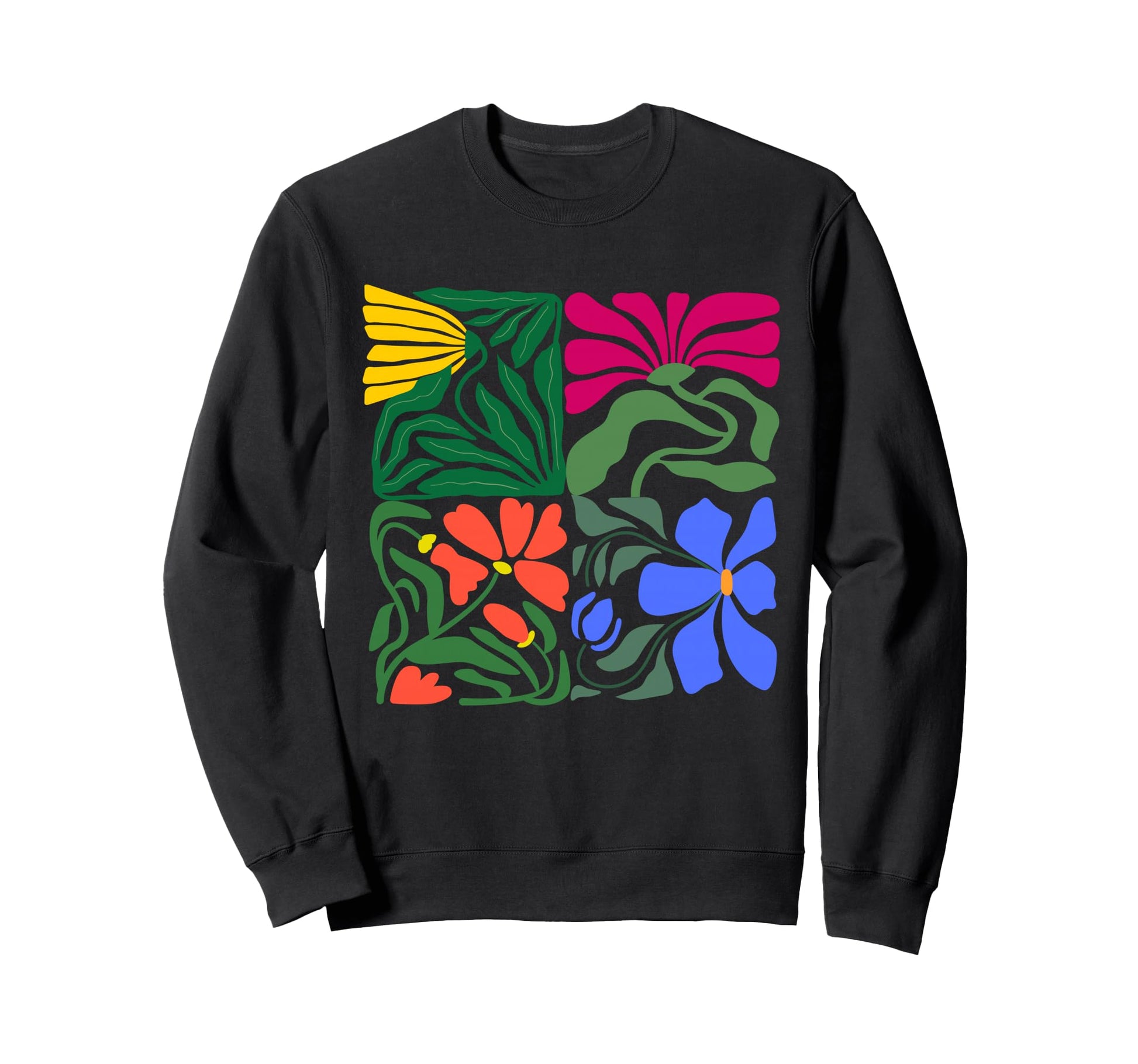 Womens Boho Floral Flower Sweatshirt - Novelty Apparel for Adults - T-Shirt, Sweatshirt, Hoodie