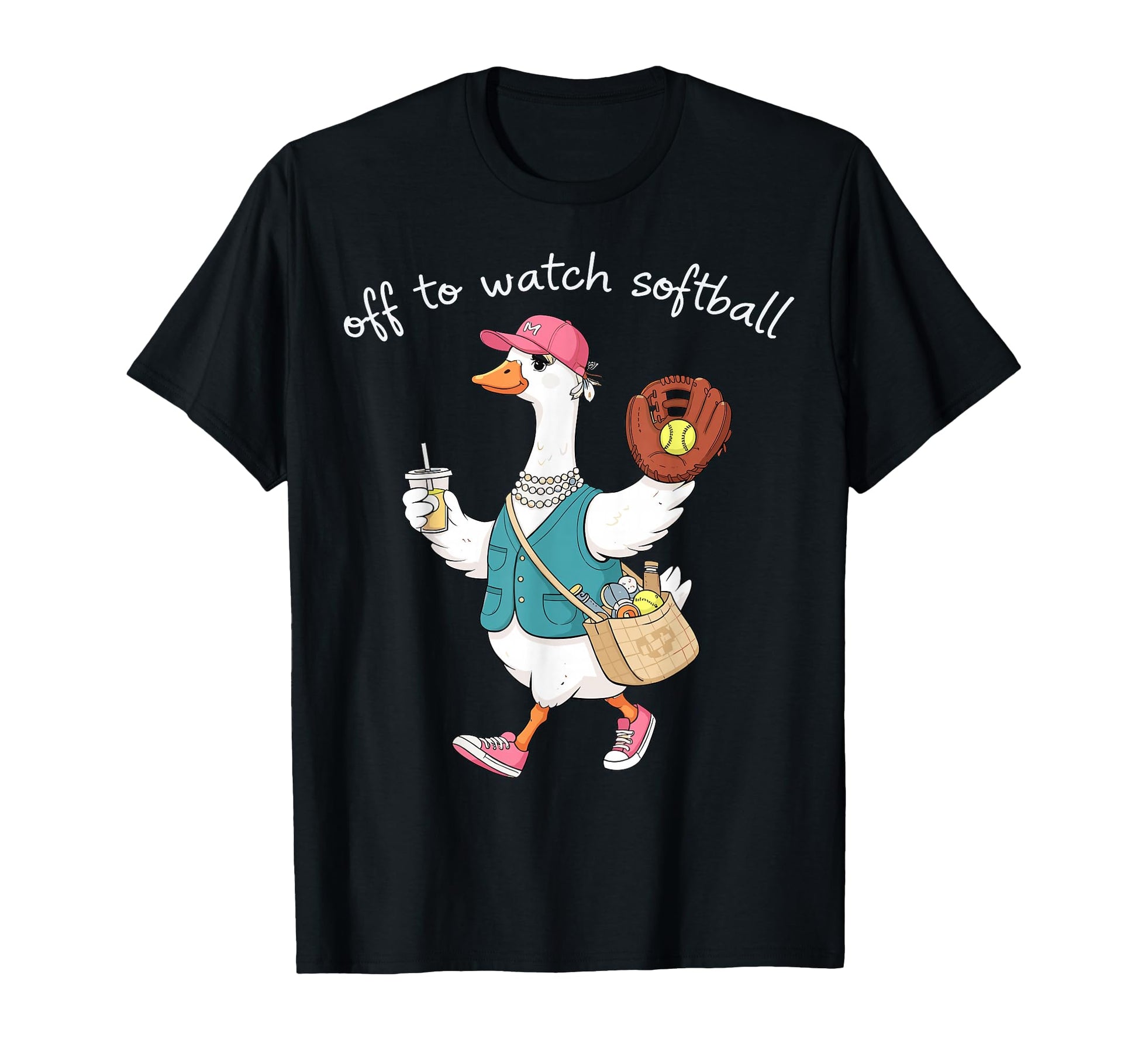 Off To Watch Softball Funny Softball T-Shirt - Custom Art Print for Adults - T-Shirt, Sweatshirt, Hoodie