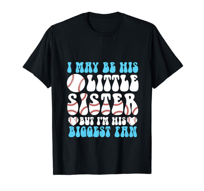 Baseball Sister Funny Little Sister T-Shirt - Trendy Graphic Men Women - T-Shirt, Sweatshirt, Hoodie